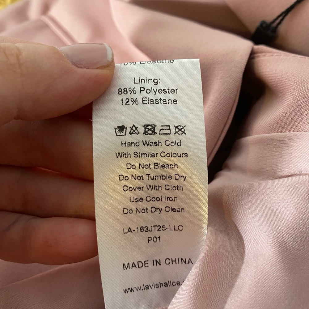 New without tags Lavish Alice corset button blazer co-ord in pink - Picture 9 of 9